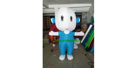 充氣卡通氣模,行走卡通oppo手機(jī)充氣人偶